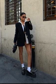 Agnes Blazer Keten Ceket6105 - 1