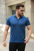 Erkek Yakalı Kısa Kollu Tişört - 1