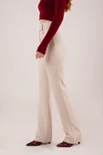 Cırt Kapama Detaylı Krem Pantolon thumbnail 4