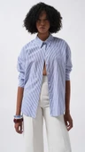 Çizgili Basic Gömlek thumbnail 1