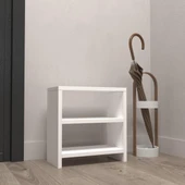 Kenzlife ayakkabılık mısri mat beyaz suntalam 035*040*20 dört çift ayakkabı kapasitesi arkalıksız - 3