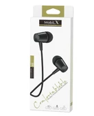 MobiLX ME-03 Beyaz Kablolu Kulak İçi Kulaklık – Aux Girişli, Extra Bass, Tüm Telefon ve Cihazlarla Uyumlu - 2