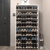 Kenzlife ayakkabılık mısri mat beyaz suntalam 170*060*20 otuzüç çift ayakkabı kapasitesi arkalıksız thumbnail 2