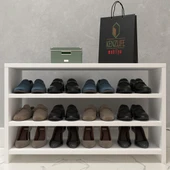 Kenzlife kapaklı ayakkabılık bosnevi mat beyaz suntalam 050*080*30 oniki çift ayakkabı kapasitesi arkalıksız thumbnail 2