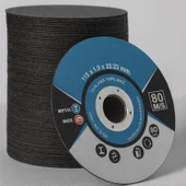 İnox Metal Kesici (100 Adet) Kesme Diski 115x1,0x22,23 mm İnce Taş Disk Spiral Demir Kesici Disk thumbnail 1