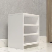 Kenzlife ayakkabılık konevi mat beyaz suntalam 050*040*30 altı çift ayakkabı kapasitesi arkalıksız - 3