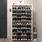 Kenzlife ayakkabılık mısri mat beyaz suntalam 140*080*20 otuzaltı çift ayakkabı kapasitesi arkalıksız - 1
