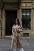 YILAN DESEN TRENCH - Bej thumbnail 4