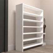 Kenzlife ayakkabılık mısri mat beyaz suntalam 095*080*20 yimidört çift ayakkabı kapasitesi arkalıksız thumbnail 3