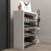 Kenzlife ayakkabılık mısri mat beyaz suntalam 065*060*20 oniki çift ayakkabı kapasitesi arkalıksız - 1