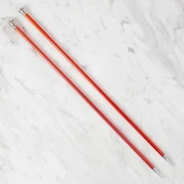 Loren Rythm 6mm Kırmızı Renkli Metal Örgü Şişi thumbnail 1