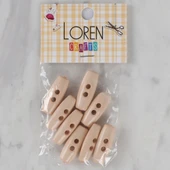 Loren Crafts pudra pembe 8 li çoban düğmesi - 69 thumbnail 1