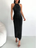 Simli Buzi Elbise thumbnail 3