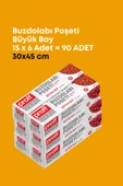 6 Adet 15’li Buzdolabı Poşeti Büyük Boy Dayanıklı Gıda Saklama Torbası 30x45cm thumbnail 2