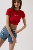 Nepo Baskılı Crop T-Shirt thumbnail 7