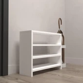 Kenzlife ayakkabılık mısri mat beyaz suntalam 050*060*20 dokuz çift ayakkabı kapasitesi arkalıksız thumbnail 3