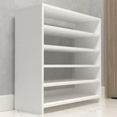 Kenzlife ayakkabılık konevi mat beyaz suntalam 080*080*30 yimi çift ayakkabı kapasitesi arkalıksız thumbnail 3