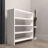 Kenzlife ayakkabılık mısri mat beyaz suntalam 065*060*20 oniki çift ayakkabı kapasitesi arkalıksız - 3
