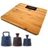 BUFFER® Techfit Bambu Banyo Baskülü Yüksek Hassasiyetli Darbelere Dijital Dayanıklı Terazi Tf 1065 M thumbnail 1