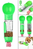 BUFFER® Taşınabilir Hazneli Mama Kaplı ,Kaka Poşetli Kedi,Köpek Suluğu-300ml - 6