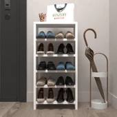 Kenzlife ayakkabılık mısri mat beyaz suntalam 080*040*20 on çift ayakkabı kapasitesi arkalıksız thumbnail 1