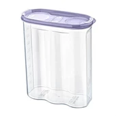 BUFFER® 2 Kapaklı Ölçekli Erzak Kuru Gıda Saklama Kutusu Kabı 2,4 Litre-SA940 - 1