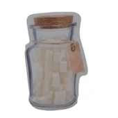BUFFER® Kavanoz Görünümlü Kilitli Poşet Çıtçıtlı ve Pratik Torba 4 Adet - 5