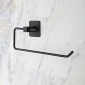 BUFFER® Kendiliğinden Yapışkanlı Siyah Paslanmaz Metal Rulo Havluluk Aparat thumbnail 2