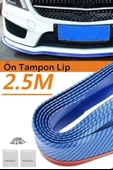 BUFFER® Mavi 2,5 Metre Araba Oto Ön Tampon Koruyucu Kauçuk Pratik Tampon Şerit Bant Döşeme Kiti thumbnail 8