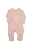 Bistyle Style Natural Fermuarlı Bebe Tulum 15115 Pembe - 1