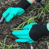 BUFFER® Toprak Kazma Ekme Çapalama İçin Korumalı Bahçe Bahçivan Eldiveni thumbnail 1