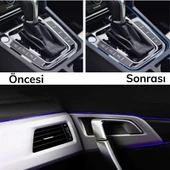 BUFFER® Mavi Araba OtoTrim Dekorasyon Şeridi Kauçuk Elastik Kolay Kurulum 5 metre Şerit Bant thumbnail 11