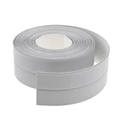 BUFFER® Gri Su Sızdırmaz  Banyo Mutfak Lavabo Küvet İzolasyon Şerit Bant thumbnail 1