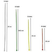 BUFFER® 30 Parça Plastik Kablo Kelepçe Seti Kablo Düzenleyici Bağlama Bantları thumbnail 10