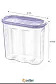 BUFFER® 2 Kapaklı Ölçekli Erzak Kuru Gıda Saklama Kutusu Kabı - 1,7 Litre - SA935 - 8