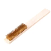 BUFFER® Metal Telli Fırça Ahşap Saplı Pas Kir Sökme Temizleme Fırçası thumbnail 5