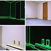 BUFFER® Karanlıkta Işık Veren  Yansıyan 4 Metre Fosforlu Yeşil Şerit Bant thumbnail 9