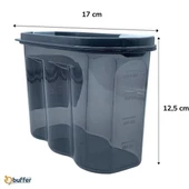 BUFFER® 2 Kapaklı Ölçekli Erzak Saklama Kabı - 1,2 Litre - SA930 - 5