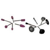 BUFFER® 12li Kalıpçı Taşlama Uçları Seti Tel Fırça Gravür Uçları Seti thumbnail 10