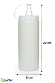 BUFFER® Şeffaf Kapaklı Sızdırmaz Yağlık Sosluk Şişesi Plastik Yağdanlık 400 ml AP-9028 - 8