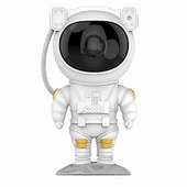 BUFFER® Uzaktan Kumandalı ve Zamanlayıcılı Farklı Renk Işık Modlu Astronot Projektör Gece Lambası - 5