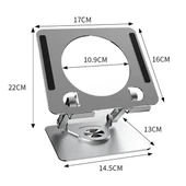 BUFFER® 360 Derece Dönebilen Yükseltilmiş Masaüstü Ayarlanabilir  Metal Tablet Standı - 13