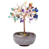 Valkyrie 7 Çakra Doğal Taşlı Kristal Ağaç | Feng Shui Enerji Dengeleme ve Dekoratif Masa Aksesuarı - 4