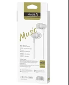 MobiLX ME-03 Beyaz Kablolu Kulak İçi Kulaklık – Aux Girişli, Extra Bass, Tüm Telefon ve Cihazlarla Uyumlu - 3