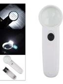 15x Çok Fonksiyonlu 2 Led Işıklı Taşınabilir El Büyüteç thumbnail 1