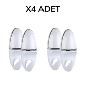 BUFFER® Bornoz Askısı Lüx Milenyum Bornozluk 2 Adet Banyo Bornoz Askılığı thumbnail 2