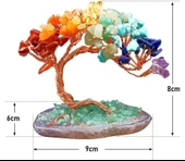 Valkyrie 7 Çakra Reiki Para Ağacı – Doğal Kristal Taş Dekor, Enerji Dengeleme, Feng Shui, Şans ve Pozitif Enerji - 5