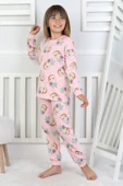 Cute Ananas Desenli Kız Çocuk Pijama Takımı - 10