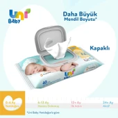 Uni Baby Yenidoğan Islak Havlu Mendil 3lü 120 Yaprak - 5