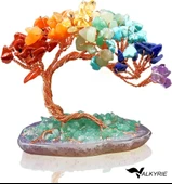 Valkyrie 7 Çakra Reiki Para Ağacı – Doğal Kristal Taş Dekor, Enerji Dengeleme, Feng Shui, Şans ve Pozitif Enerji - 1